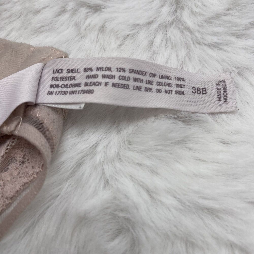 Auden Bra Size 38B Pink Lace Leopard The Everyday Underwire 3496 - Picture 10 of 12